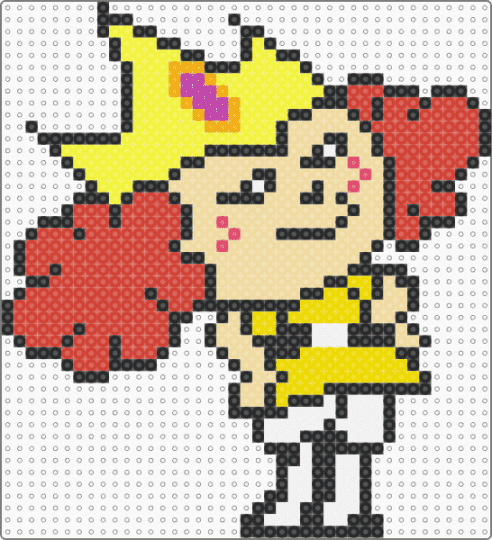 Princess Morbucks - red,beige,yellow
