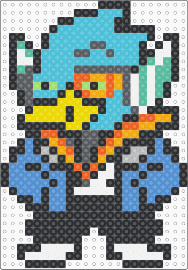 Sansly - berdly, black, character, cursed, deltarune, light blue, meme, orange, sans, undertale, video game