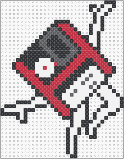 Fommt (Deltarune) - character, deltarune, deltarune chapter 2, floppy disk, fommt, gaming, gray, npc, red, video game