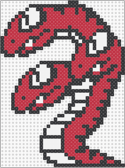 Tryclyde (Super Mario) - red,tryclyde,super mario,snake,hydra,mario,game sprite,game boss,creature
