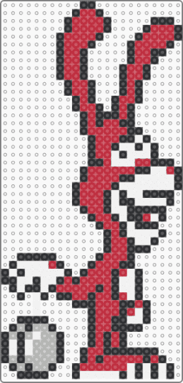 The Noid (Domino's Pizza) - character, dominos, game sprite, gaming, mascot, red, retro, the noid, video game