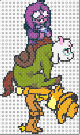 Yellow, Ralsei, and Seth (Deltarune) - character, deltarune, game sprite, gold, orange, pink, ralsei, seth, silly, video game, yellow