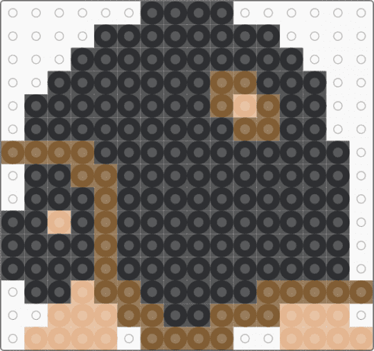 Buzzy Beetle (Super Mario Bros.) - beige, black, buzzy beetle, character, enemy, game sprite, mario, nintendo, retro, tan, video game
