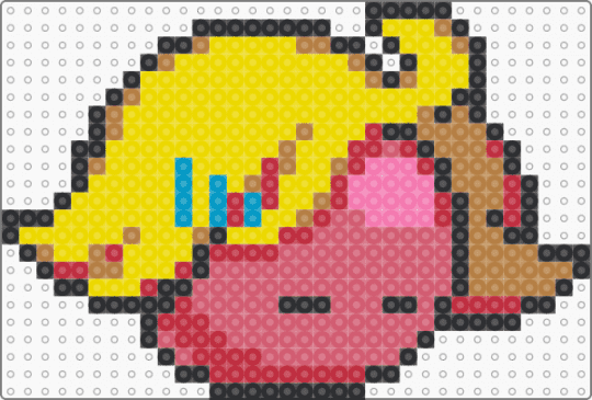Ball with Wig (Deltarune) - ball, character, deltarune, deltarune chapter 5, game sprite, gaming, red, small, video game, yellow