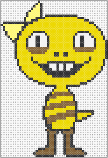 Monster Kid Battle Sprite (Undertale) - character, deltarune, game sprite, monster, monster kid, sans, undertale, video game, yellow