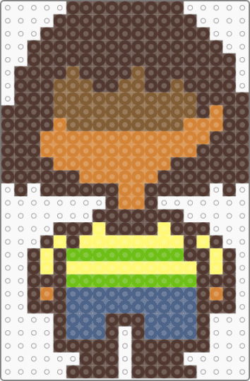 Unused Human (Undertale) - brown, chara, deltarune, frisk, game sprite, indie game, kris, undertale, unused human