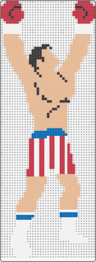 Rocky Balboa - 70s, beige, boxer, boxing, fighter, retro, rocky, sports, sylvester stallone