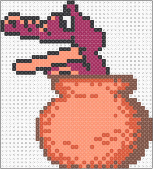 Alligator Pot (Magic Carpet 1001) - alligator, bootleg, character, game sprite, gaming, orange, pot, retro, video game