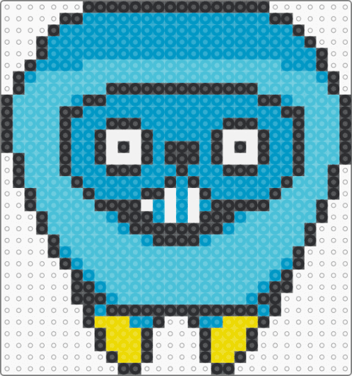 Blue Block (Deltarune) - blockster, character, deltarune, deltarune chapter 1, gaming, light blue, npc, undertale