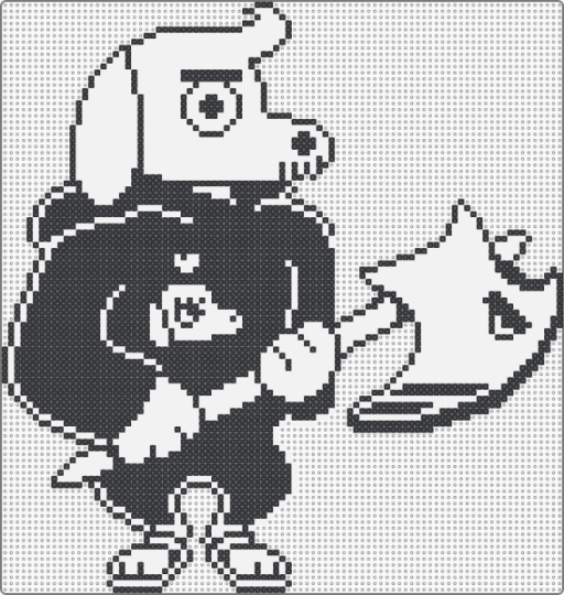 Dogamy Battle Sprite (Undertale) - battle, black, character, deltarune, dog, dogamy, game sprite, undertale, video game, white