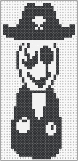 Pirate Gaster - black, deltarune, gaster, indie game, joke, meme, pirate, pirate gaster, undertale, white