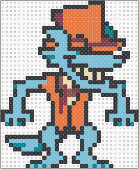 Harry (TS!Underswap) - black, character, fan character, gaming, harry, light blue, orange, underswap, undertale, undertale au, video game