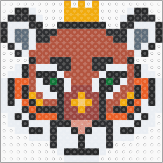 Queen Tiger - white,red,orange,tiger,cat,bigcat