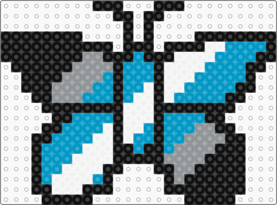 Demiboy Butterfly - gray,light blue,pride,butterfly,demiboy