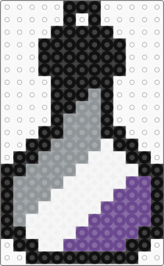 Asexual Potion Keychain - gray,purple,pride,potion,asexual