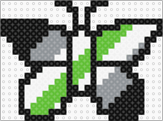 Agender Butterfly - gray,green,pride,butterfly,agender