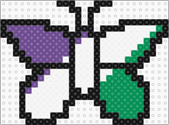 Genderqueer Butterfly - purple,green,pride,butterfly,genderqueer