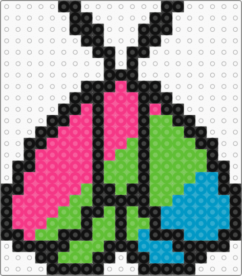 Polysexual Moth - green,pink,pride,moth,polysexual