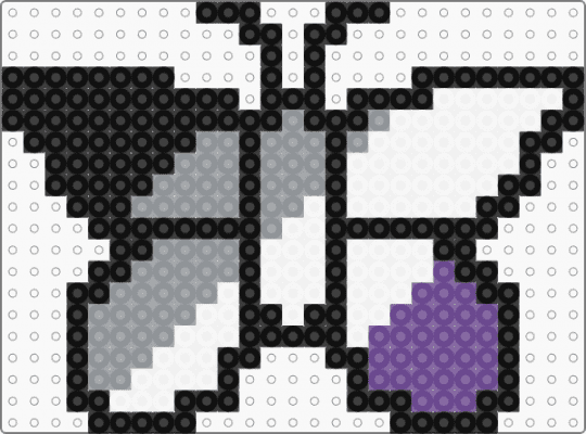 Asexual Butterfly - gray,purple,pride,butterfly,asexual
