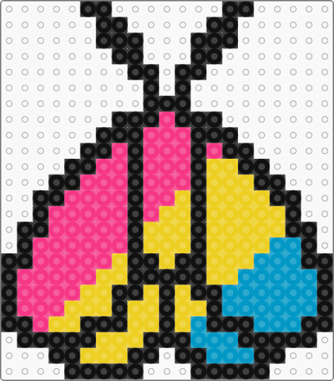Pansexual Moth - yellow,pink,pride,moth,pansexual