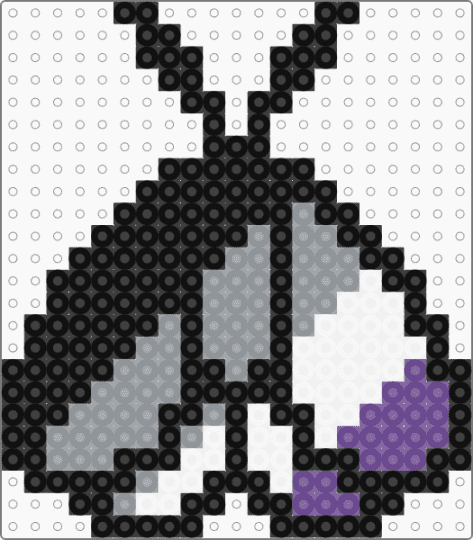 Asexual Moth - black,gray,purple,pride,moth,asexual