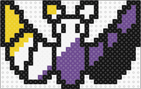 Nonbinary Bat - black,yellow,purple,pride,bat,nonbinary