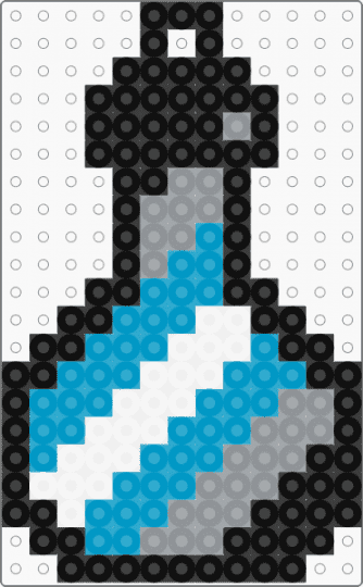 Demiboy Potion Keychain - gray,light blue,pride,potion,demiboy