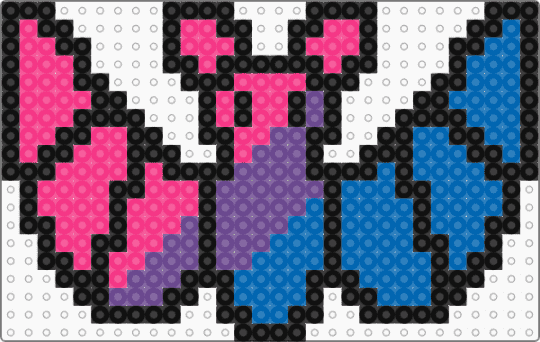 Bisexual Bat - pink,blue,pride,bat,bisexual