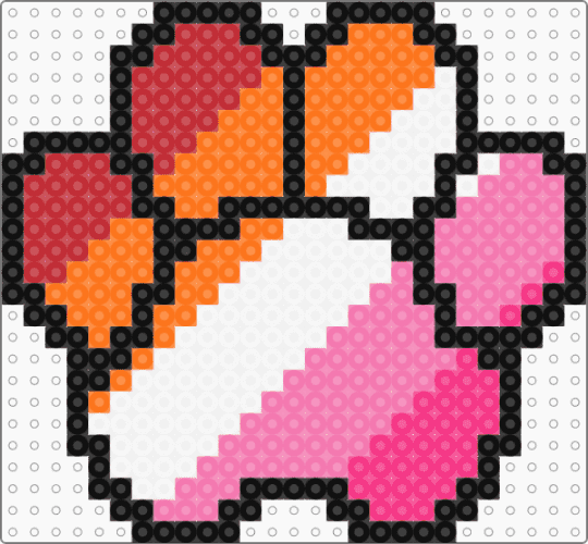 Lesbian Chunky Paw - lesbian, orange, paw, pink, pride
