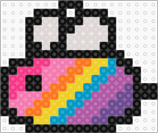 Xenogender Bee Keychain - beige,pink