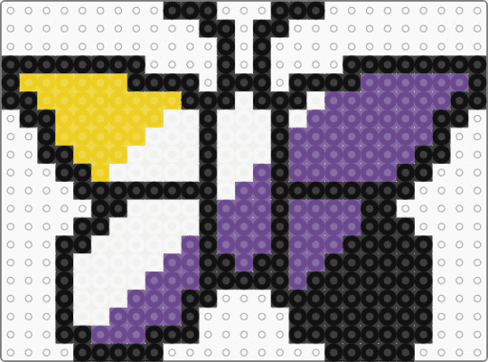Nonbinary Butterfly - purple,pride,butterfly,nonbinary