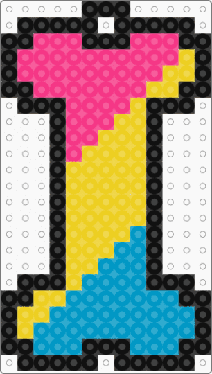 Pansexual Bone Keychain - yellow,pride,bone,pansexual