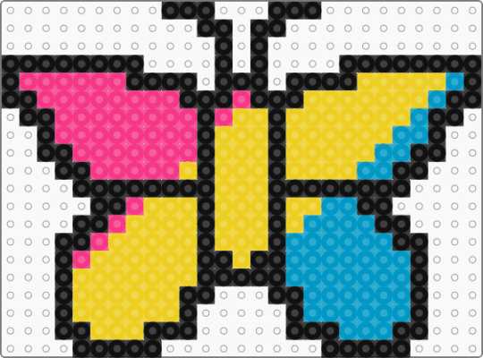 Pansexual Butterfly - yellow,pride,butterfly,pansexual