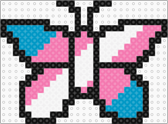 Transgender Butterfly - pink,light blue,pride,butterfly,transgender