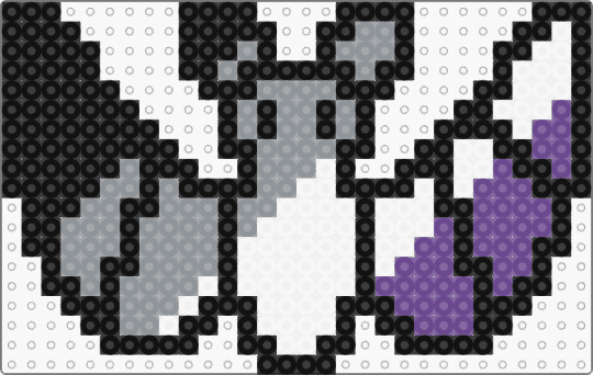 Asexual Bat - black,gray,purple,pride,bat,asexual