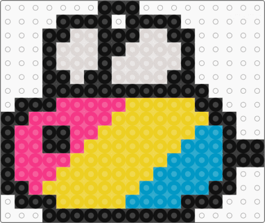 Pansexual Bee Keychain - yellow,pride,bee,pansexual