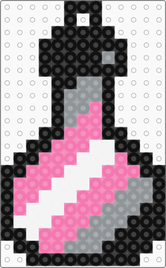 Demigirl Potion Keychain - gray,pink,pride,potion,demigirl
