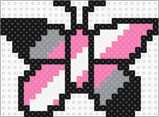 Demigirl Butterfly - gray,pink,pride,butterfly,demigirl