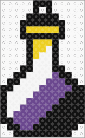Nonbinary Potion Keychain - black,purple,pride,potion,nonbinary