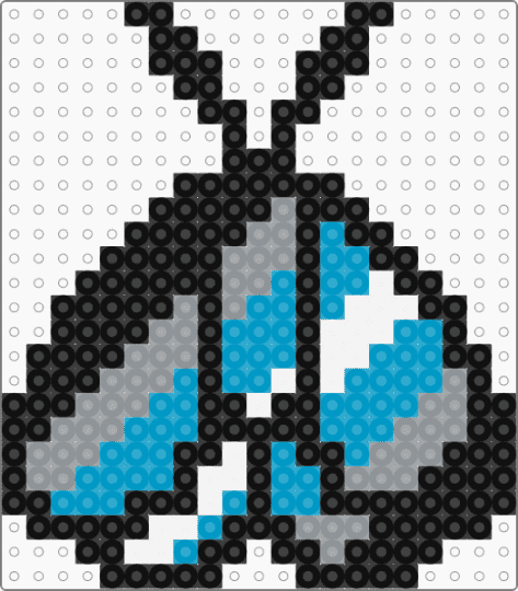 Demiboy Moth - black,light blue,gray,pride,moth,demiboy