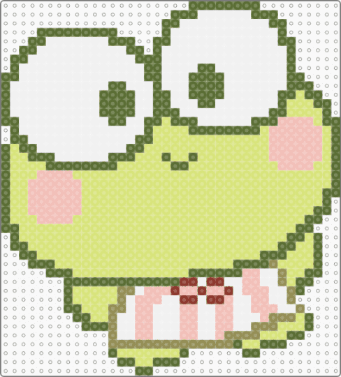 Stylized Keroppi - gold,yellow,keroppi,sanrio,cute sanrio,hello kitty