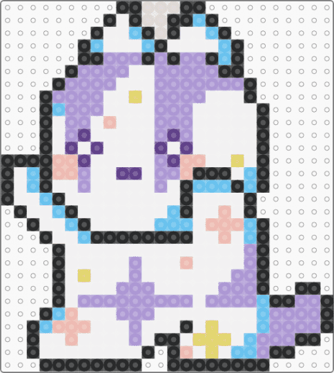 Harold - Dabin (recolored) - white,pink,light blue,dabin,harold,edm,stay in bloom,mascot