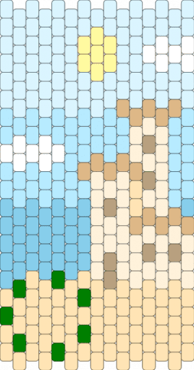 desert duo 3rd life base - 3rd life, beige, desert, desert duo, goodtimeswithscar, grain, grian, life series, light blue, scar