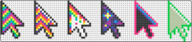 Funkadelic Cursors - cursors,arrows,pointer,mouse,computer,colorful,psychedelic,green,pink,purple