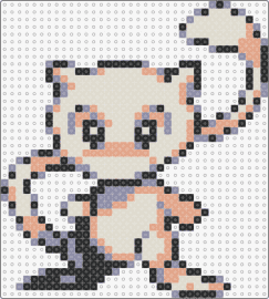 Mew - Pokemon Blue (the cute one) - mew,pokemon,character,gaming,cute,beige