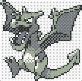 Aerodactyl - PKMN Crystal - aerodactyl,pokemon,character,gaming,winged,dragon,gargoyle,gray