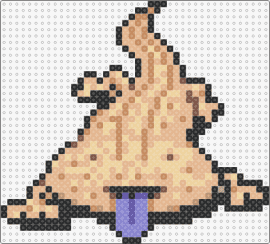 Sand Lizard - Mother 3 Enemy Sprite - sand lizard,earthbound,character,cute,tongue,gaming,tan,purple