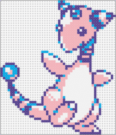 Faery Ampharos - Pokemon GSC Sprite - ampharos,pokemon,character,gaming,pink,blue,white