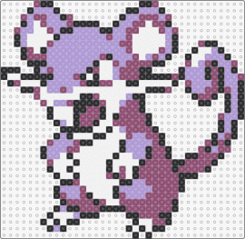 Rattata - PKMN Silver - rattata,pokemon,character,gaming,mouse,purple,white