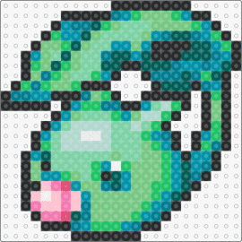 Leafmon - Digimon D-Project - leafmon,digimon,character,gaming,green,teal,pink